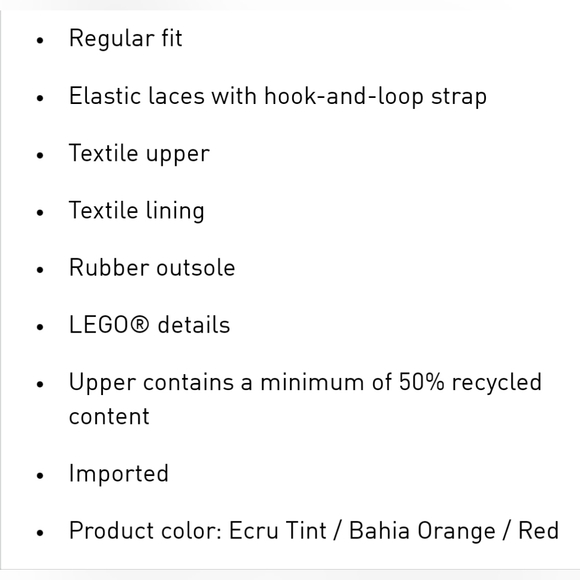 Adidas Lego Racer TR K Big Girl Size 6 - Picture 7 of 8